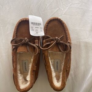 Crewcuts Brown Suede Moccasins